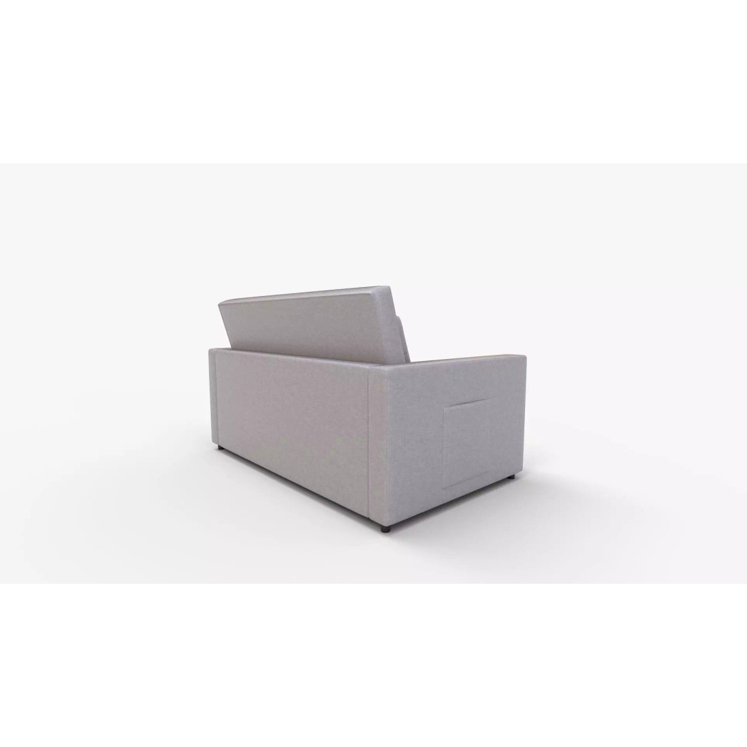 Zoey Linen Convertible Sleeper Loveseat 3D Model – PBR Textured, FBX, Blender - View 4