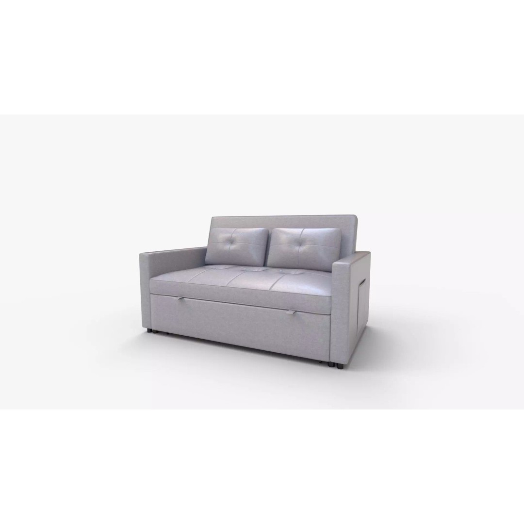 Zoey Linen Convertible Sleeper Loveseat 3D Model – PBR Textured, FBX, Blender - View 8