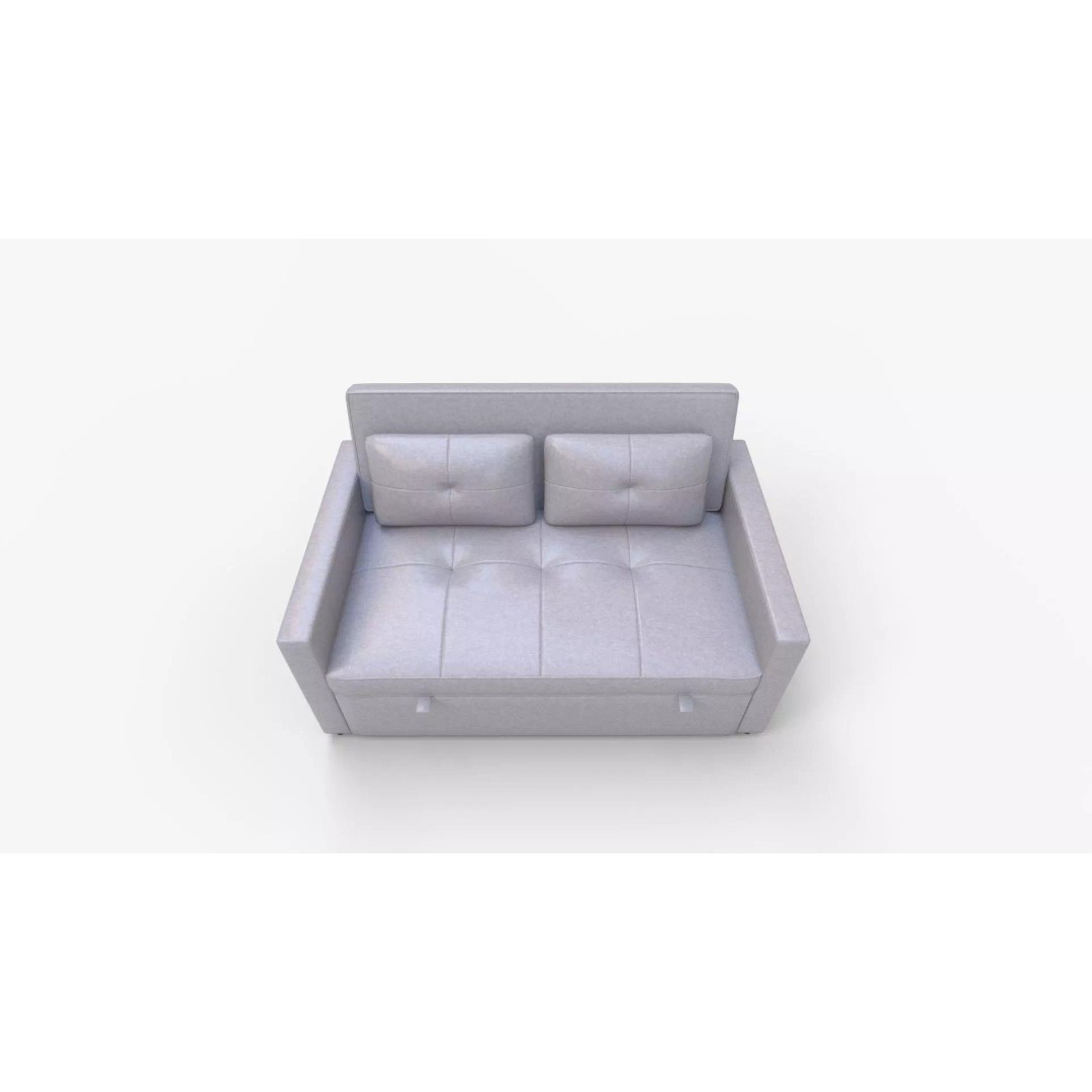 Zoey Linen Convertible Sleeper Loveseat 3D Model – PBR Textured, FBX, Blender - View 9