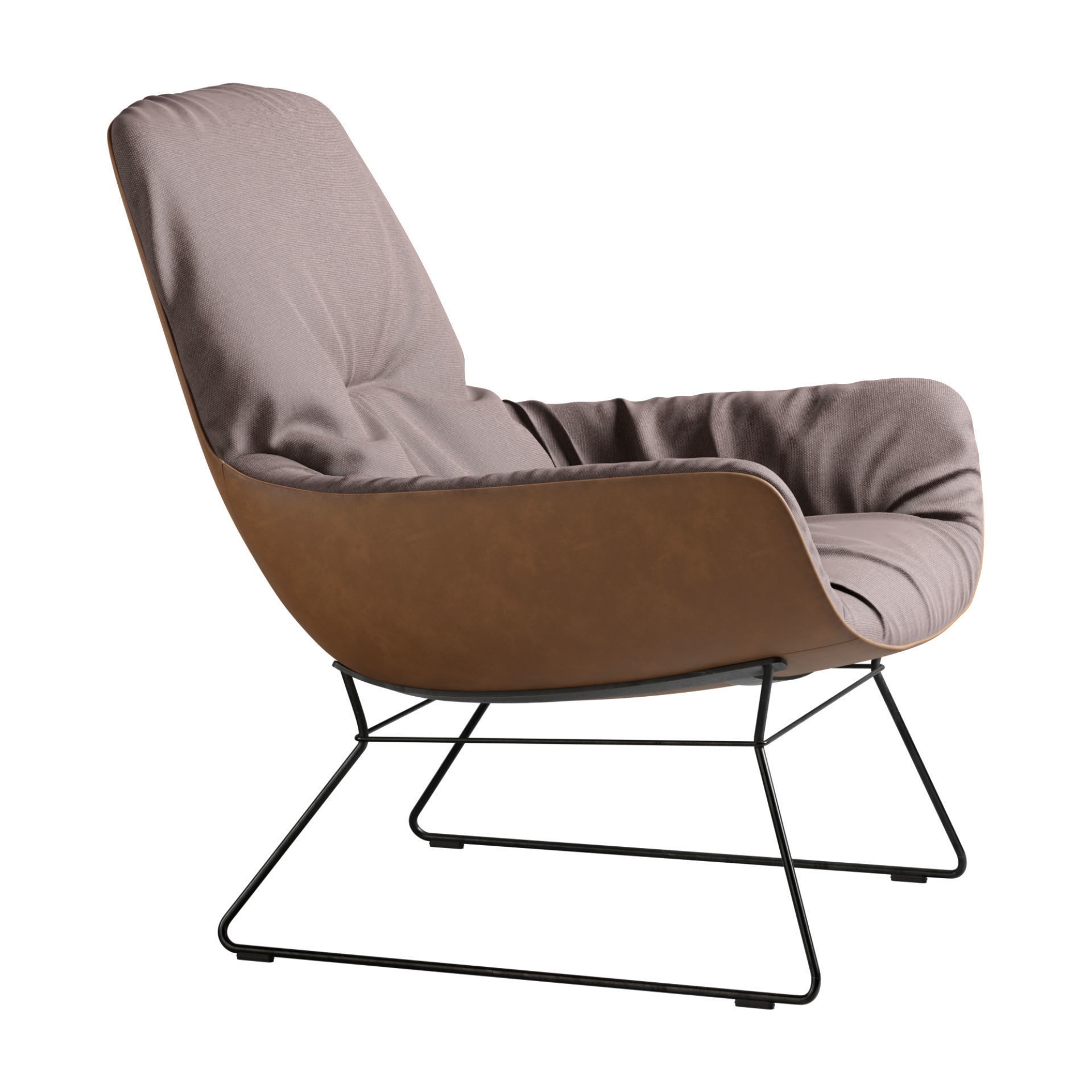 Leya Lounge Chair - PBR Game-Ready 3D Model - View 10