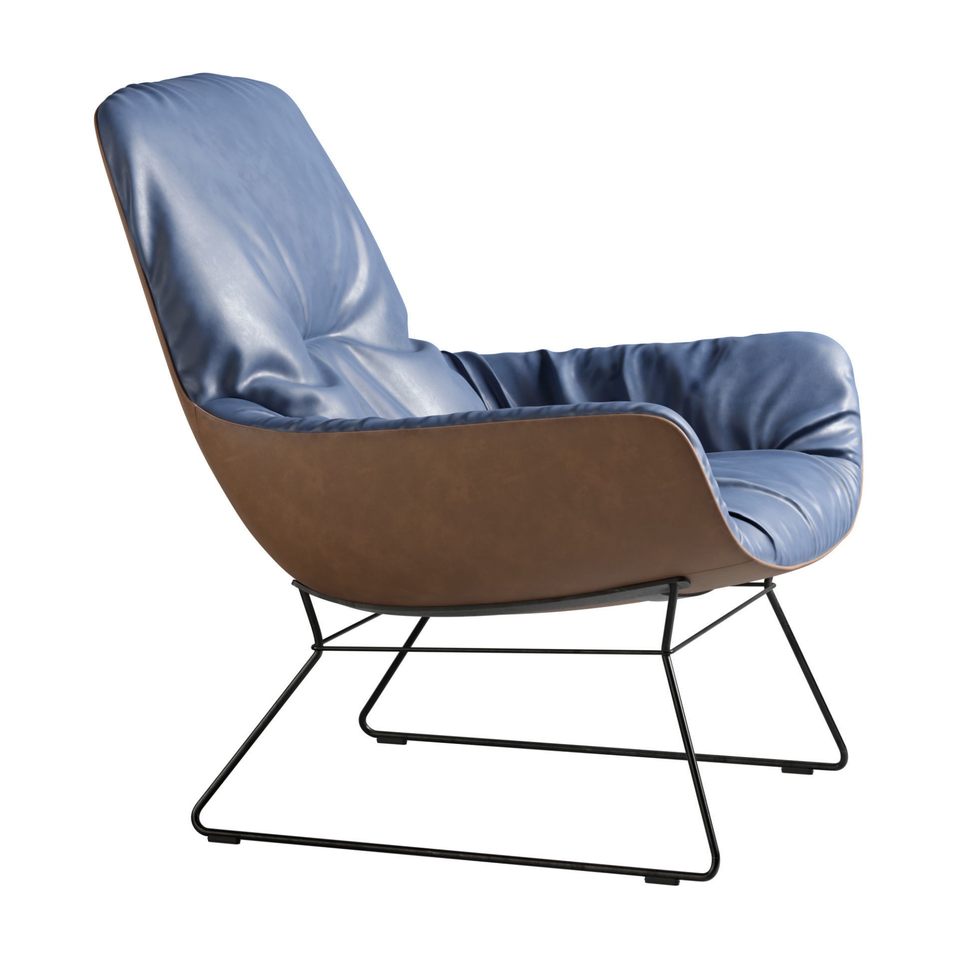 Leya Lounge Chair - PBR Game-Ready 3D Model - View 11