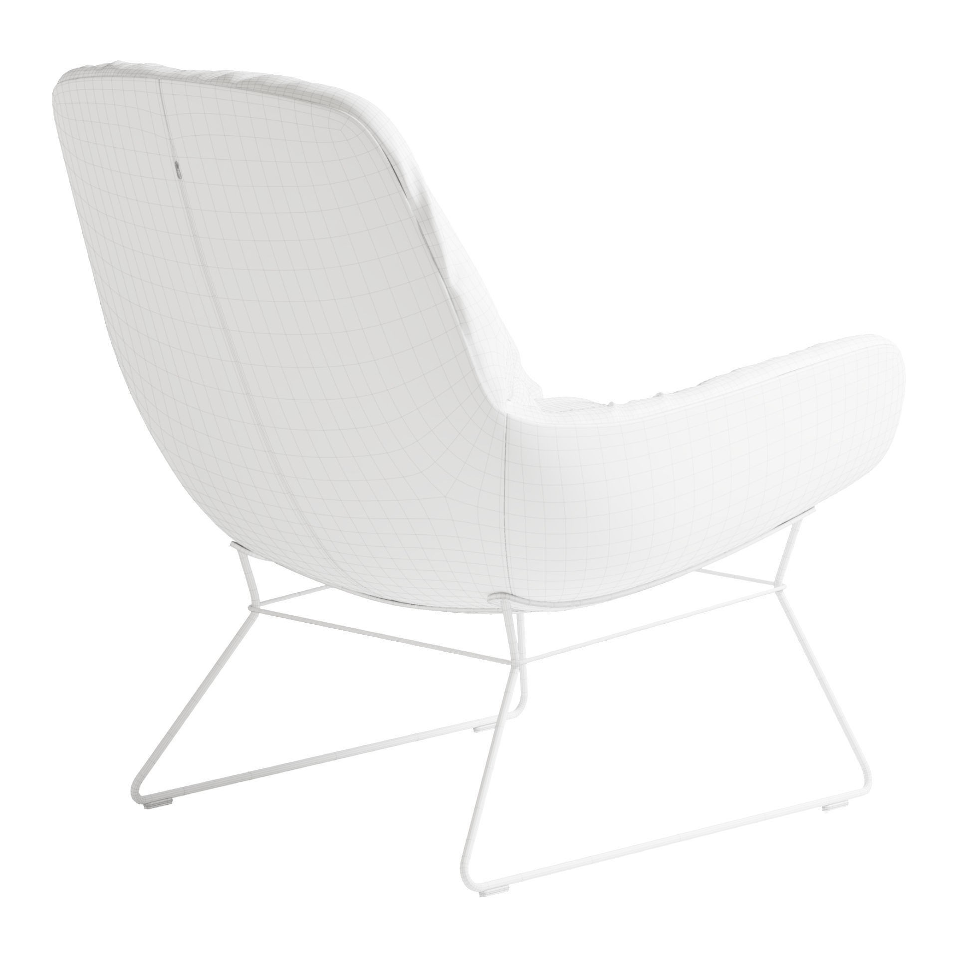 Leya Lounge Chair - PBR Game-Ready 3D Model - View 12