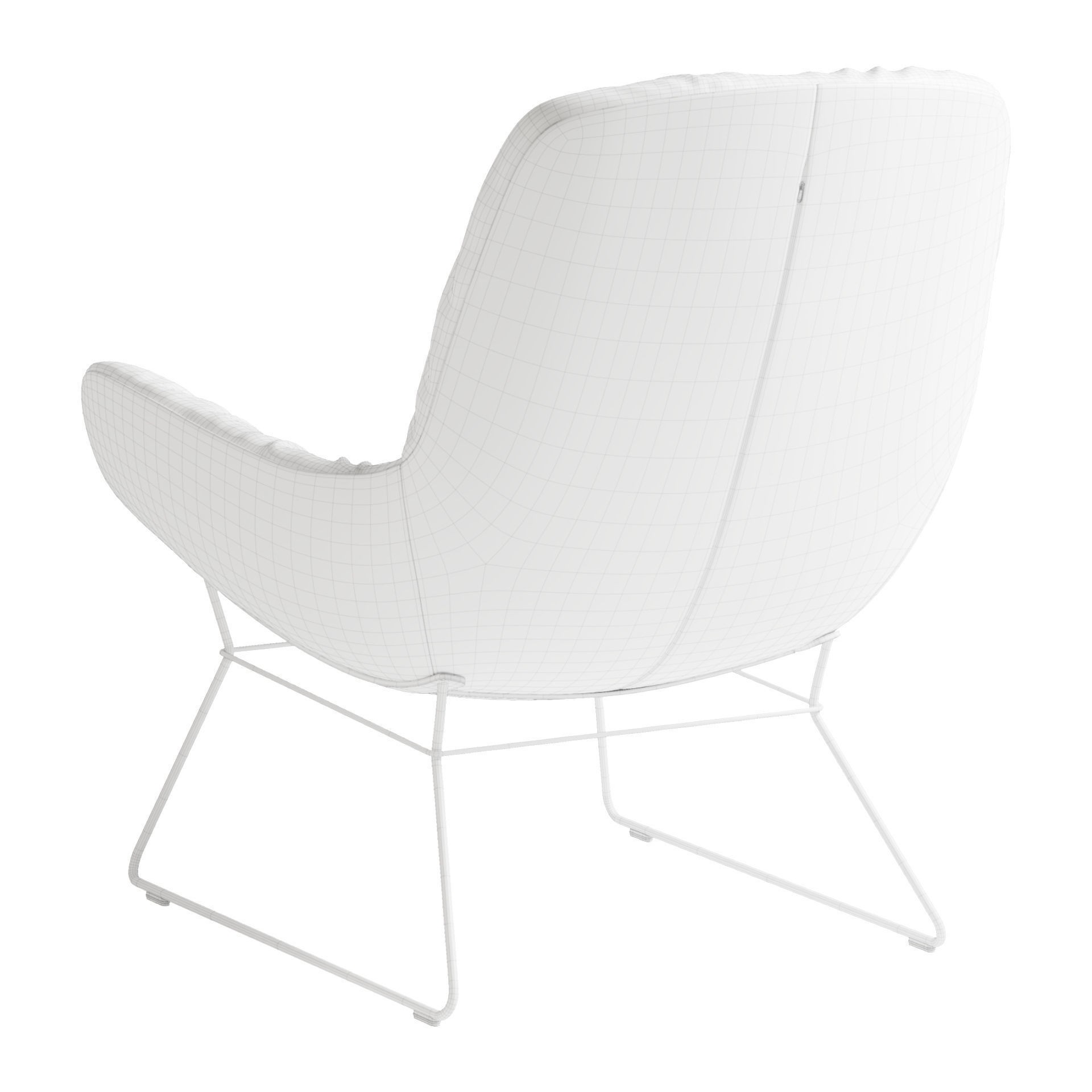 Leya Lounge Chair - PBR Game-Ready 3D Model - View 20