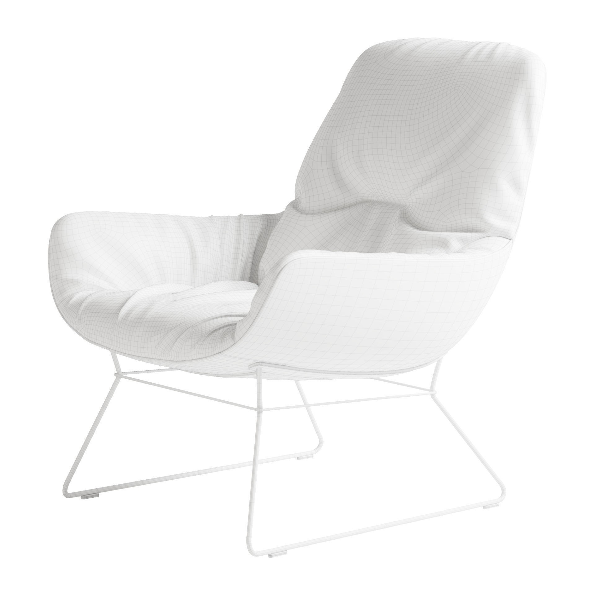 Leya Lounge Chair - PBR Game-Ready 3D Model - View 24