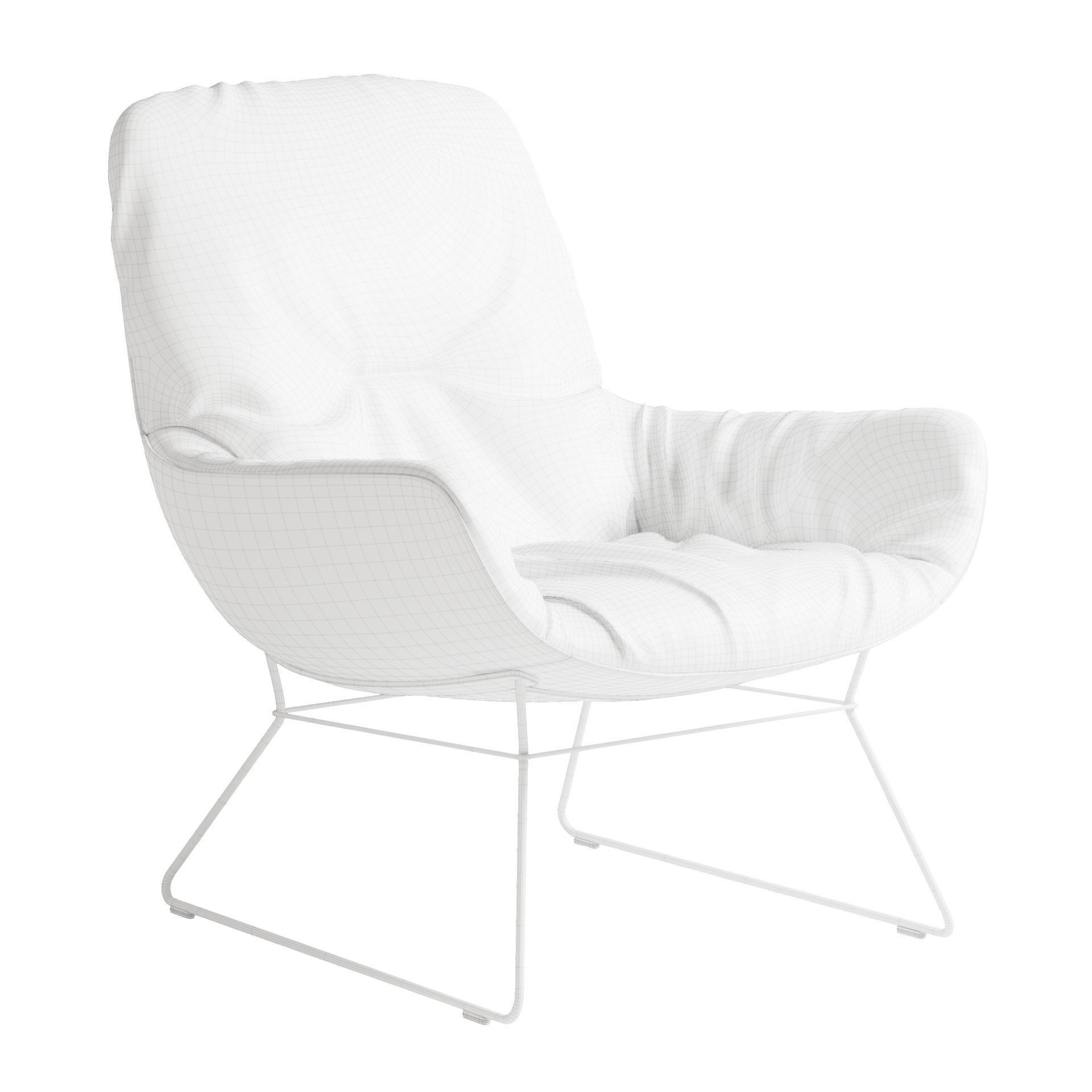 Leya Lounge Chair - PBR Game-Ready 3D Model - View 5