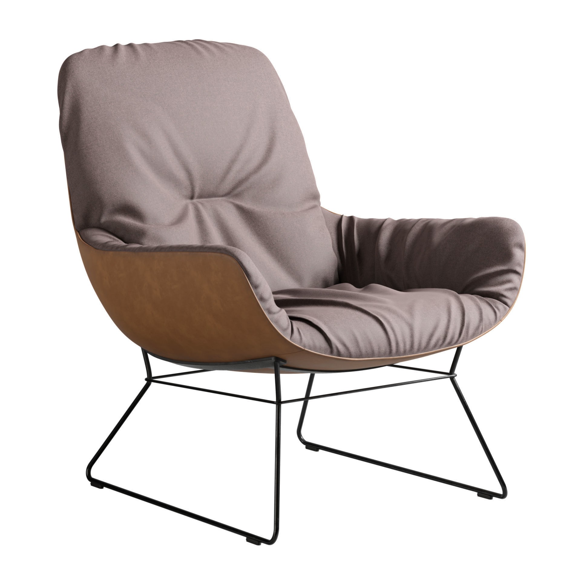 Leya Lounge Chair - PBR Game-Ready 3D Model - View 6
