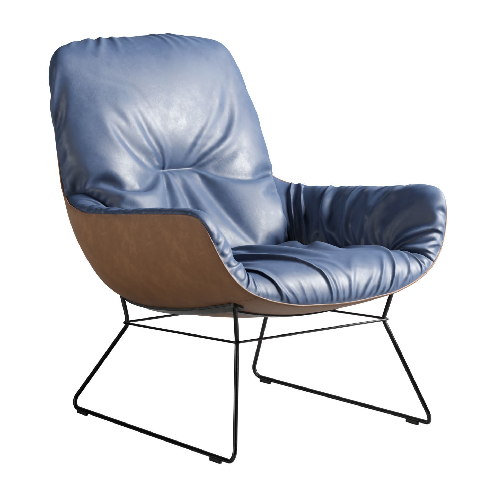 Leya Lounge Chair - PBR Game-Ready 3D Model - View 7