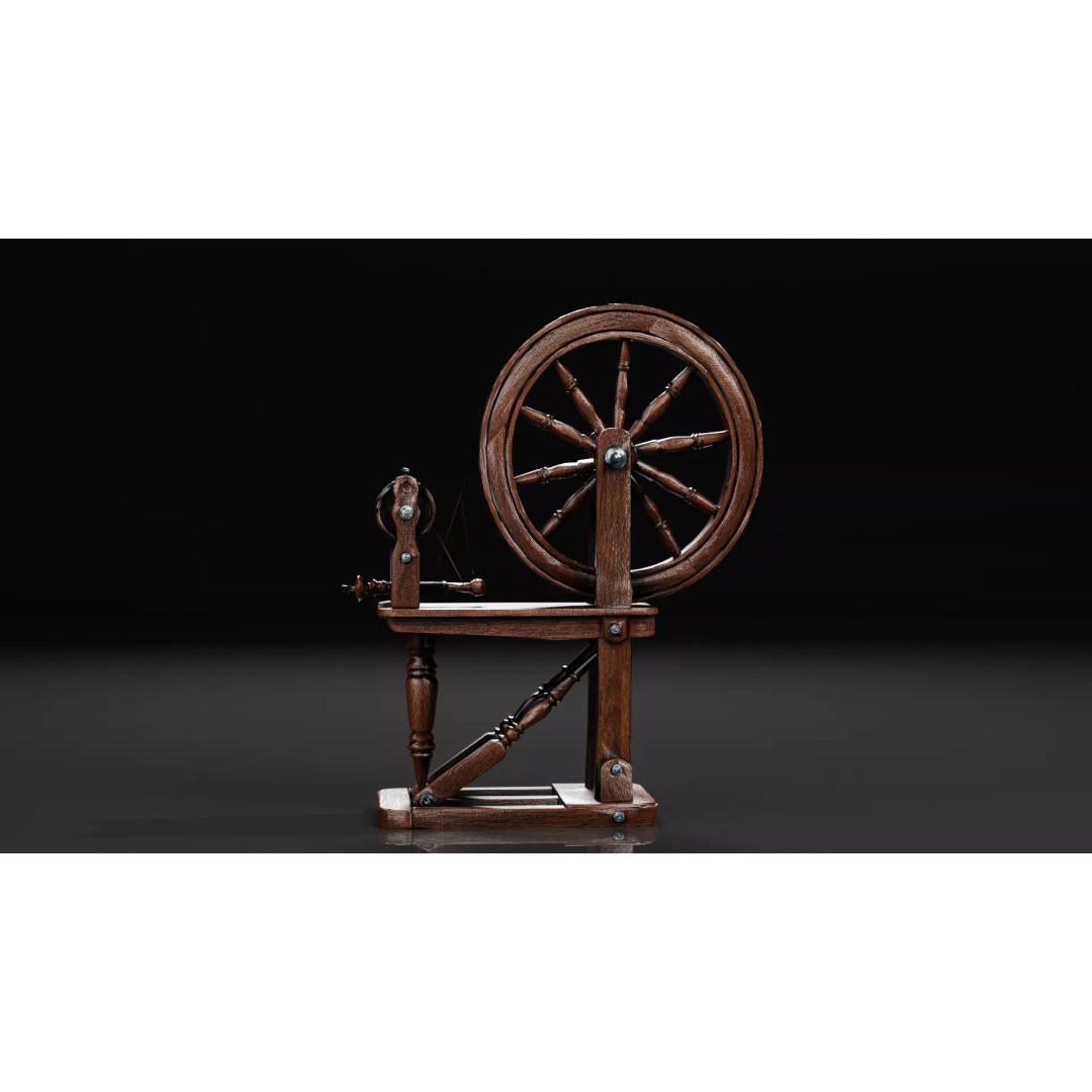 Attic Horror Interior Prop 3D Model – Low Poly Game-Ready Assets, FBX - View 12