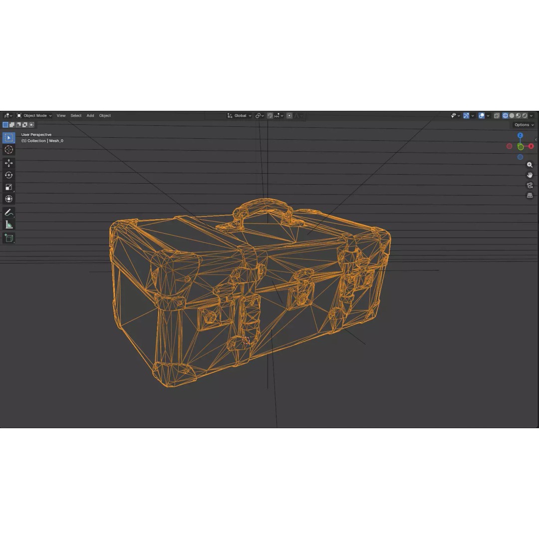 Attic Horror Interior Prop 3D Model – Low Poly Game-Ready Assets, FBX - View 32