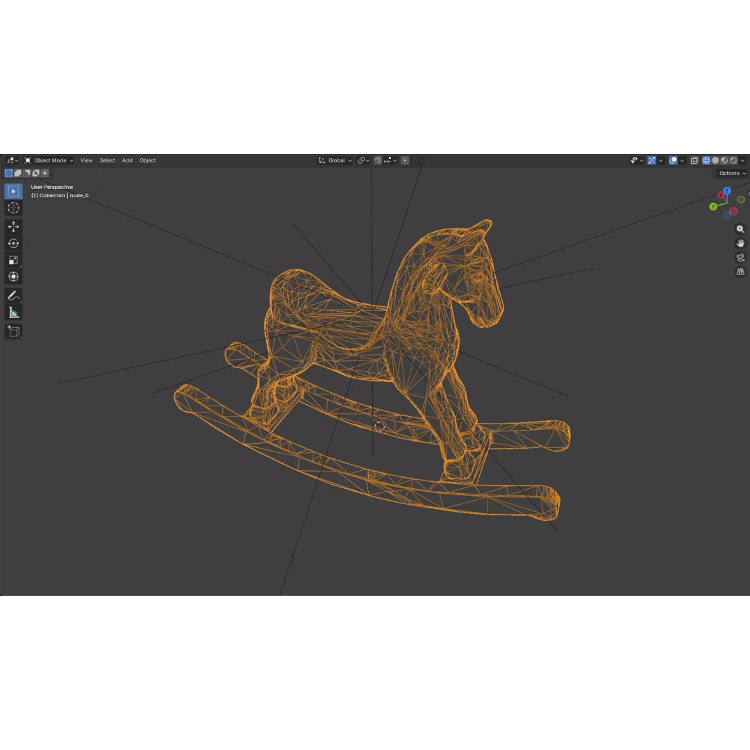 Attic Horror Interior Prop 3D Model – Low Poly Game-Ready Assets, FBX - View 34