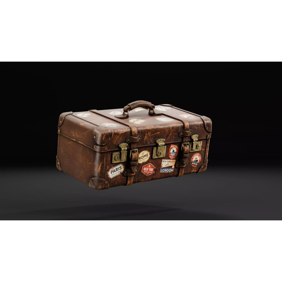 Attic Horror Interior Prop 3D Model – Low Poly Game-Ready Assets, FBX - View 9
