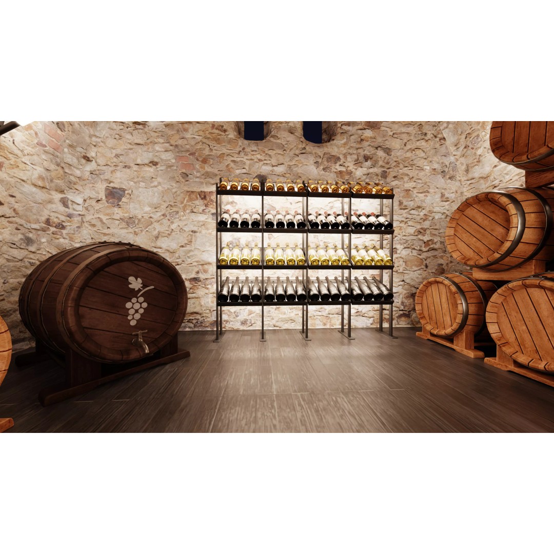 Winery Restaurant Interior 3D Model – Spacious Dining Environment, Blender - View 3