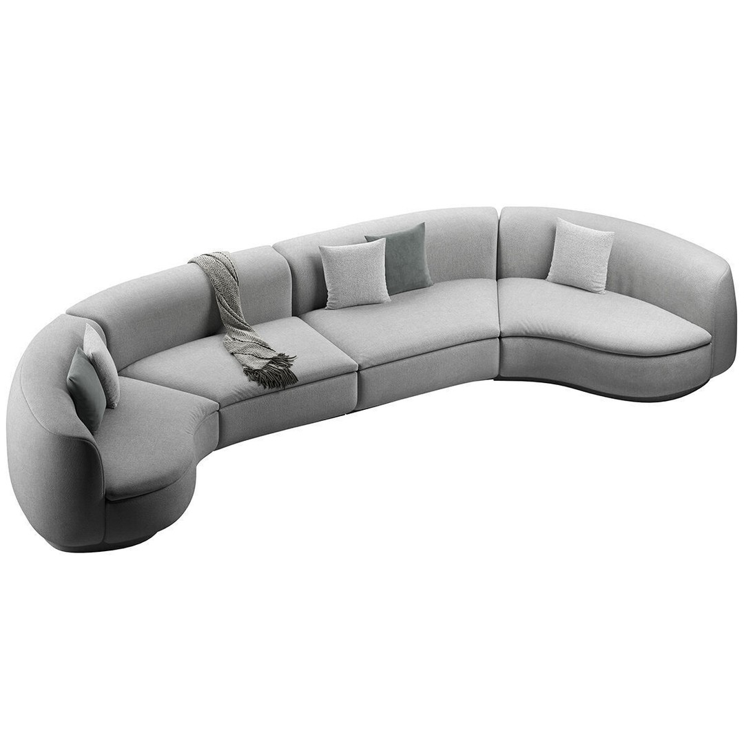 Baxter Piaf Sofa 3D Model – Modern Modular Design, OBJ, 3Ds Max - View 16