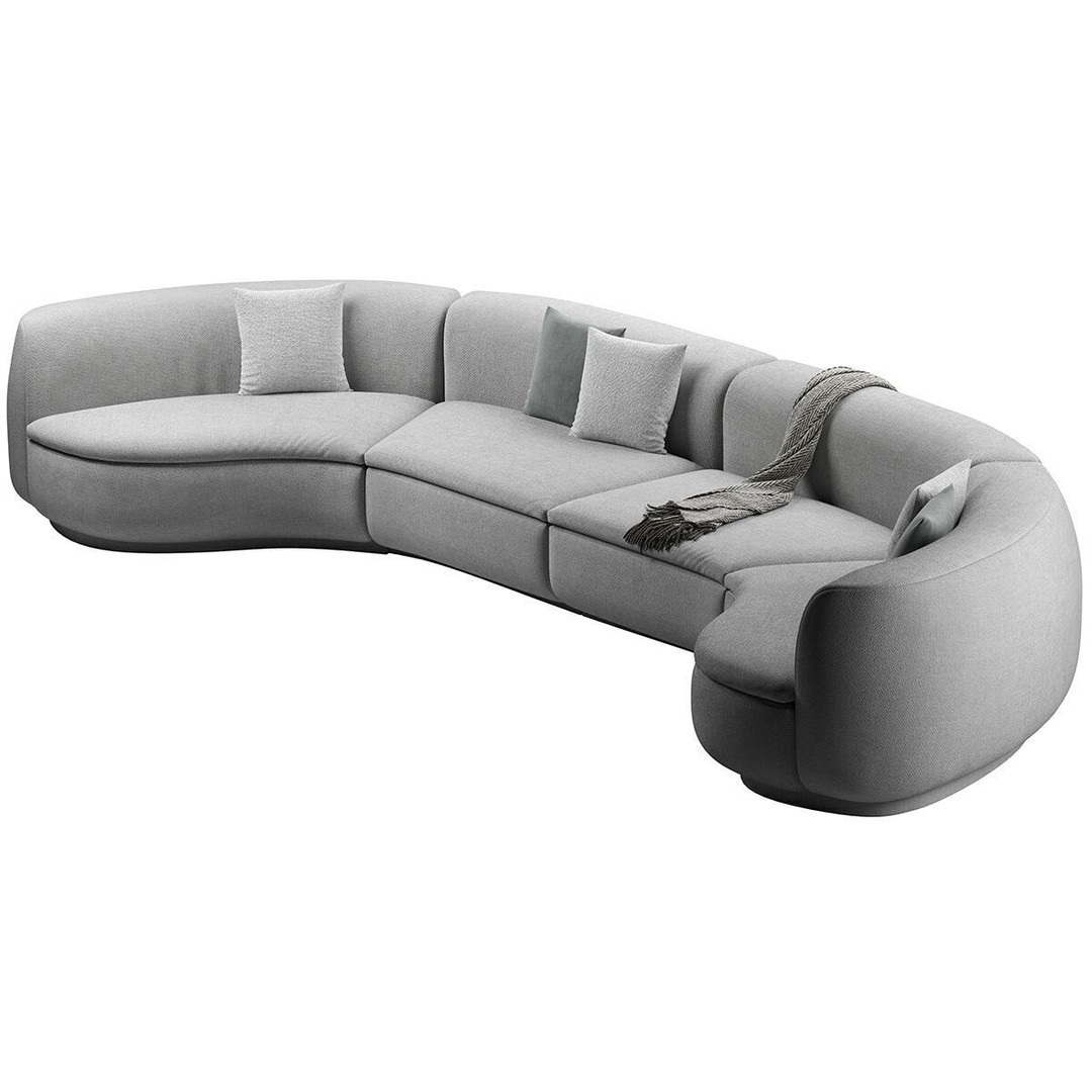 Baxter Piaf Sofa 3D Model – Modern Modular Design, OBJ, 3Ds Max - View 17