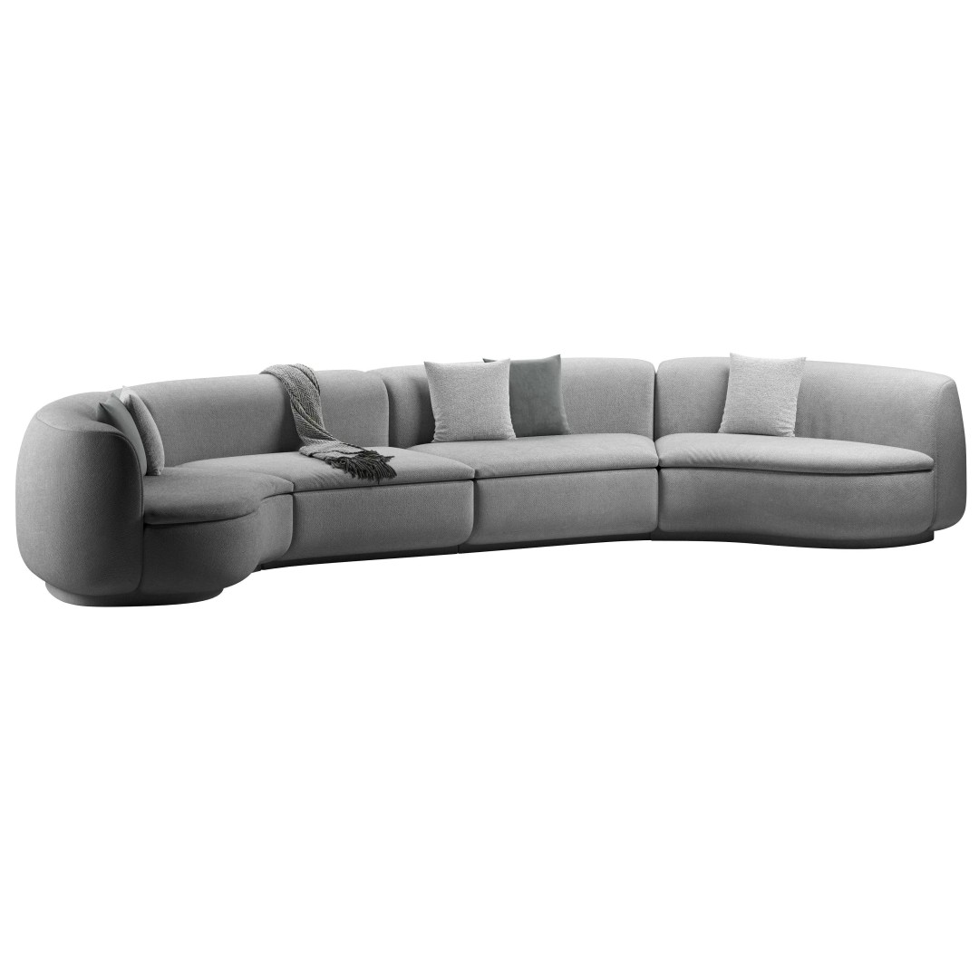 Baxter Piaf Sofa 3D Model – Modern Modular Design, OBJ, 3Ds Max - View 2