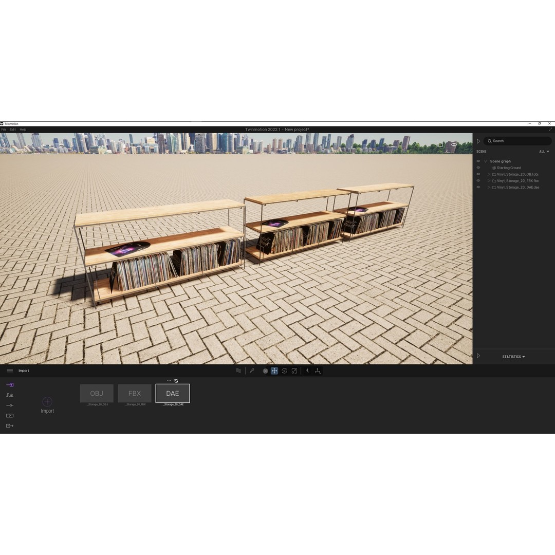 Vinyl Storage 3D Model – Realistic LP Organizer, Blender, FBX, OBJ - View 17
