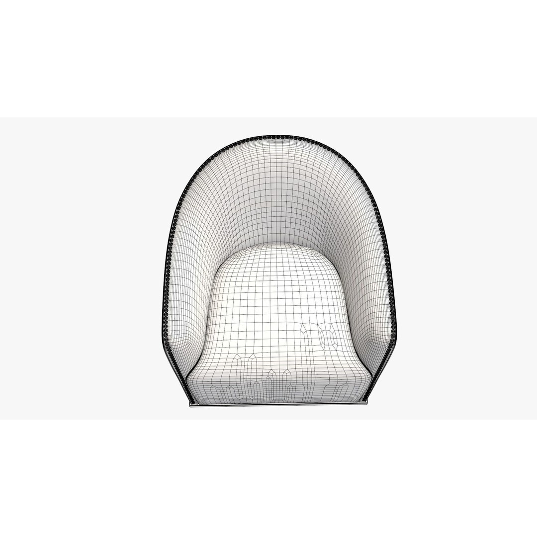 Colorful Armchair 3D Model – Modern Lounge Chair with PBR Textures - View 10
