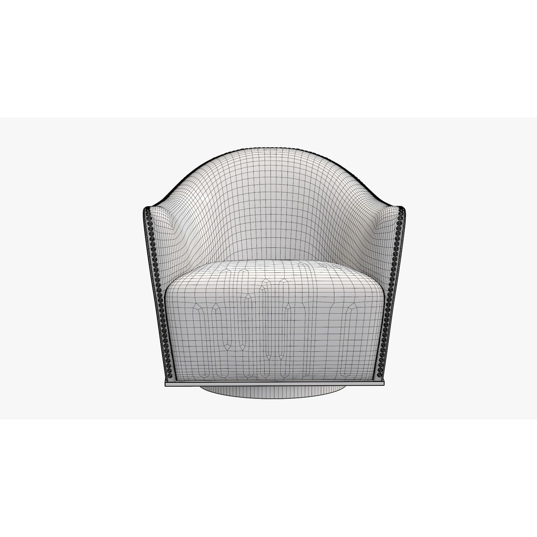 Colorful Armchair 3D Model – Modern Lounge Chair with PBR Textures - View 8