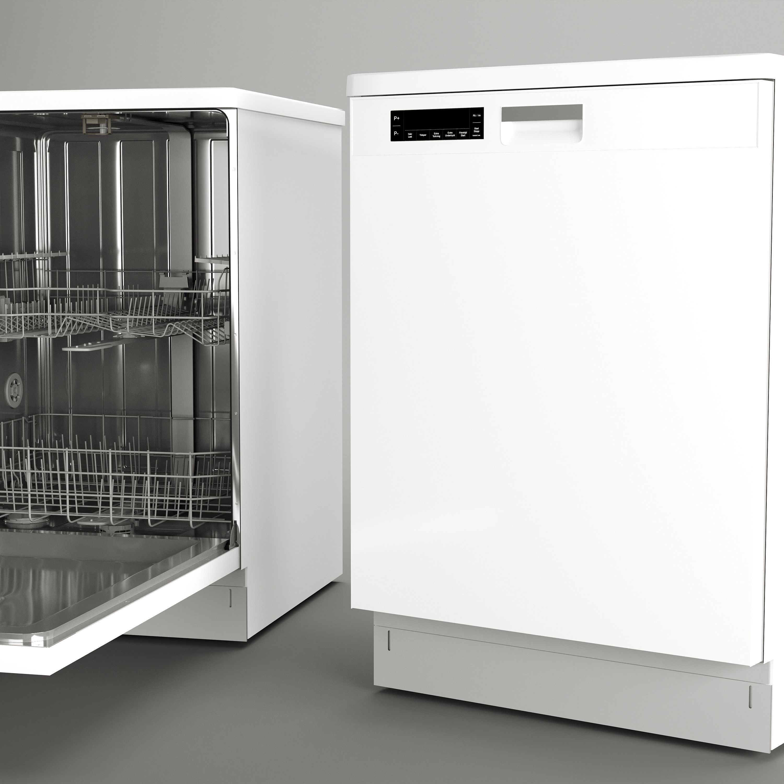 Cylinda Dishwasher - Game-Ready 3D Model