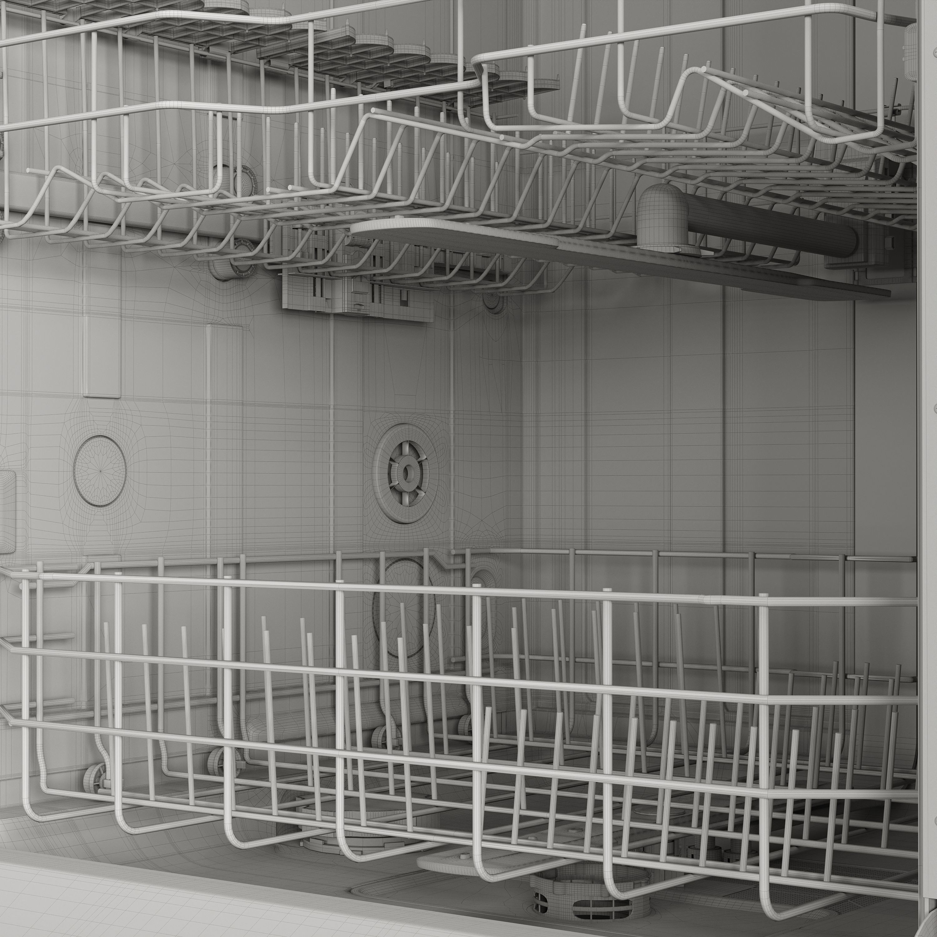 Cylinda Dishwasher - Game-Ready 3D Model - View 10