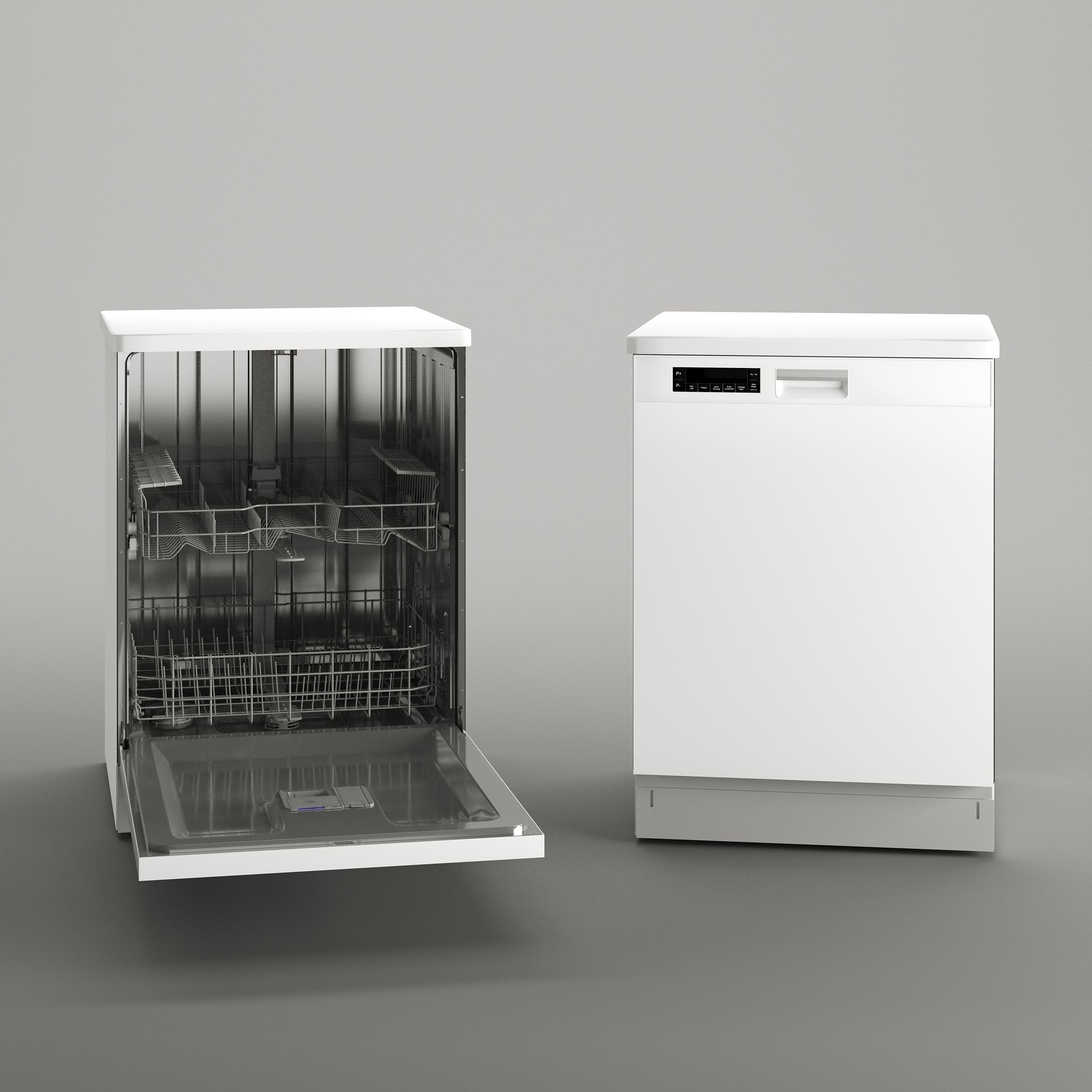 Cylinda Dishwasher - Game-Ready 3D Model - View 4