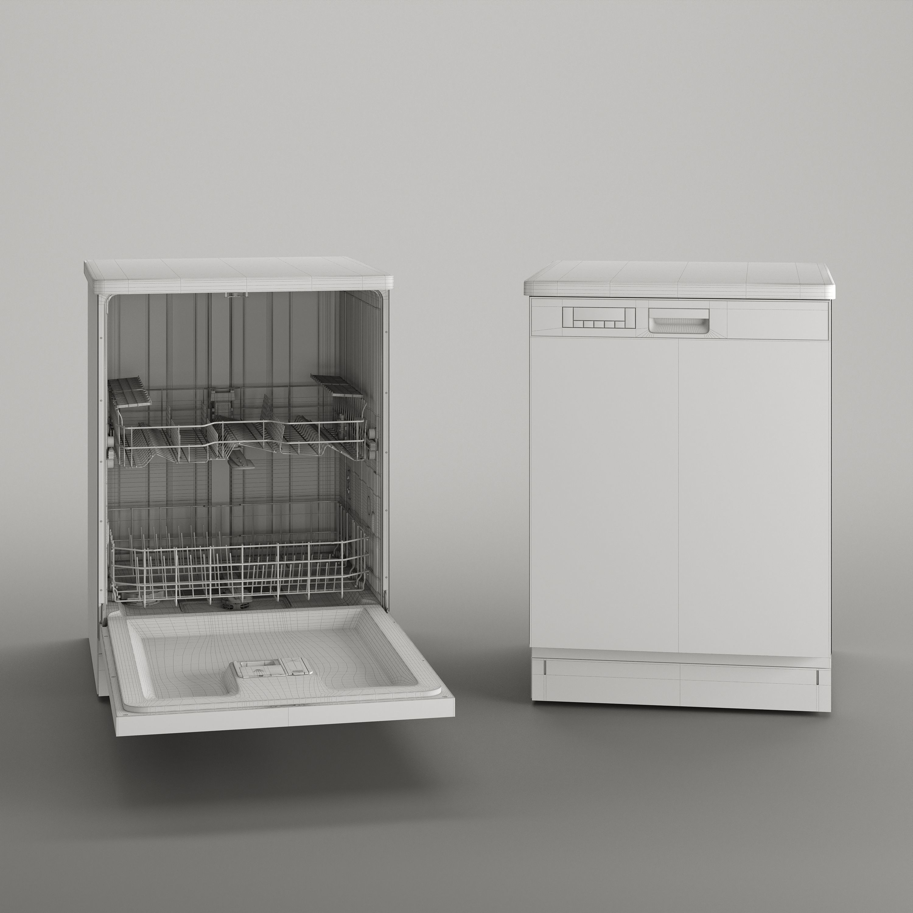 Cylinda Dishwasher - Game-Ready 3D Model - View 5