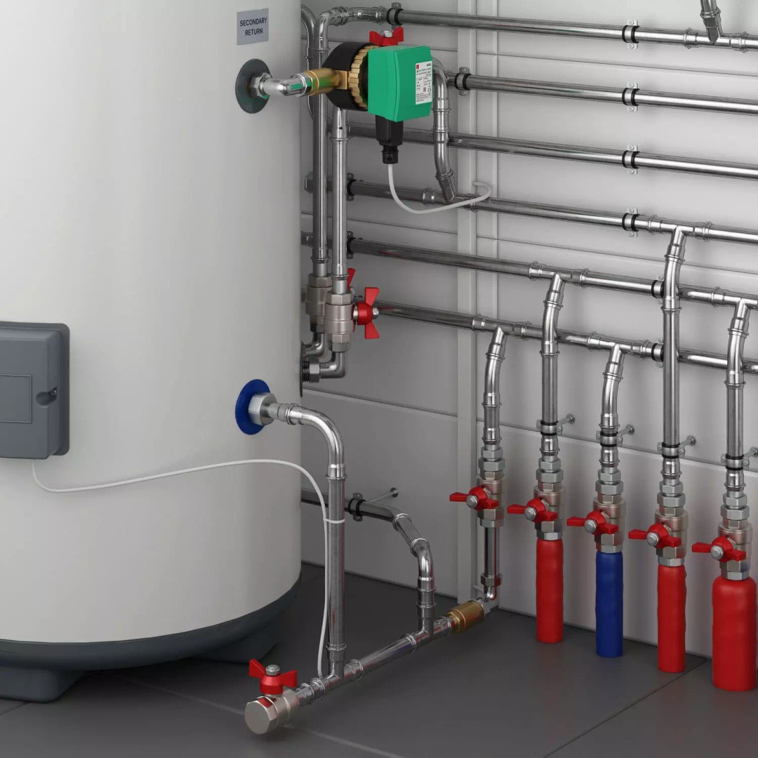 Boiler Room Full Set 3D Model – Realistic Interior Asset, PBR Formats - View 11