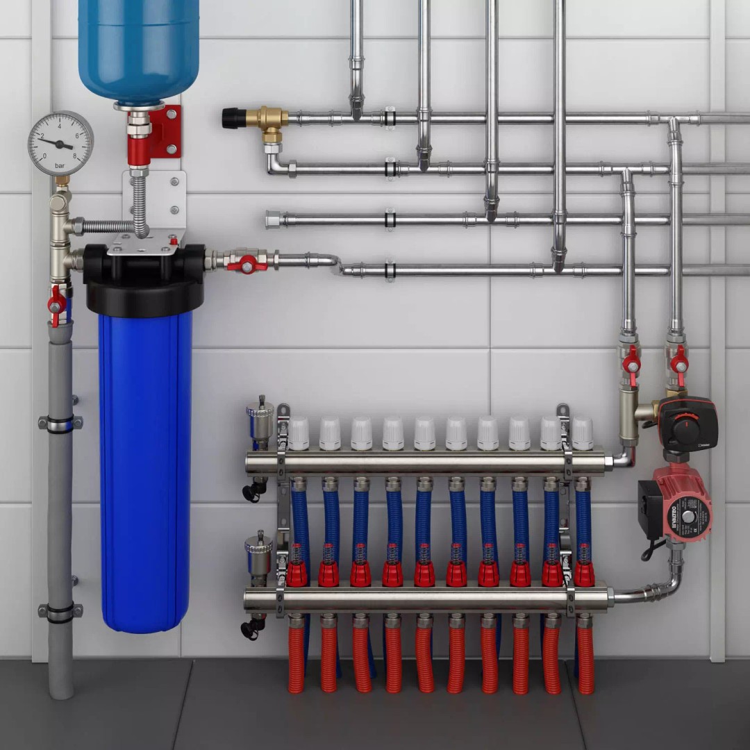 Boiler Room Full Set 3D Model – Realistic Interior Asset, PBR Formats - View 6