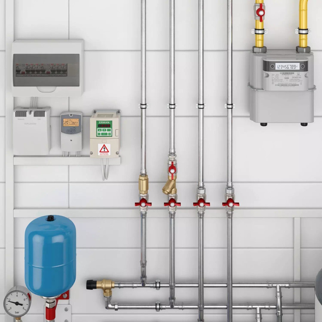 Boiler Room Full Set 3D Model – Realistic Interior Asset, PBR Formats - View 8