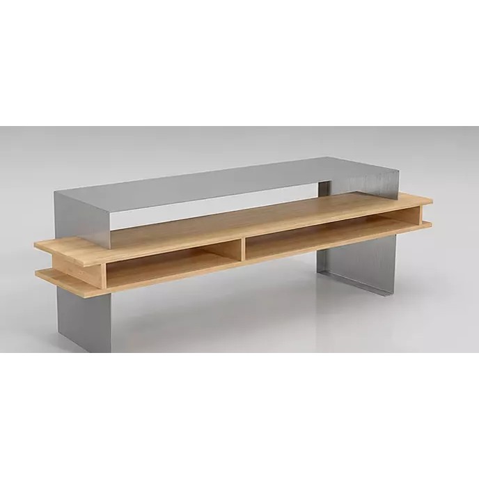 Modern Wooden TV Stand 3D Model – Minimalist Design for Archviz, FBX - View 4