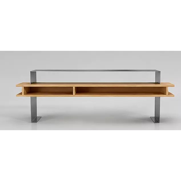 Modern Wooden TV Stand 3D Model – Minimalist Design for Archviz, FBX - View 7