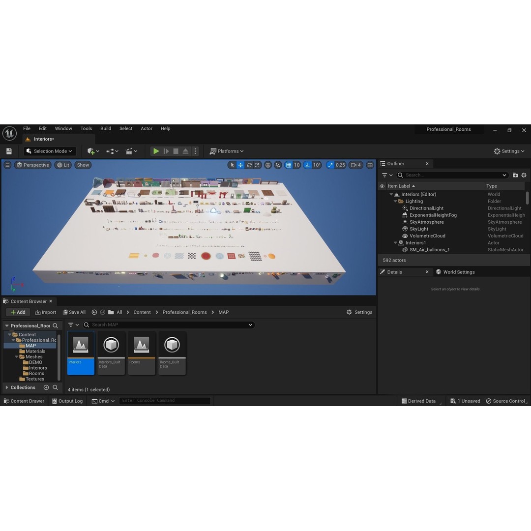 Fantasy Cartoon Rooms 3D Model – Low Poly Game Asset, FBX, PBR - View 30