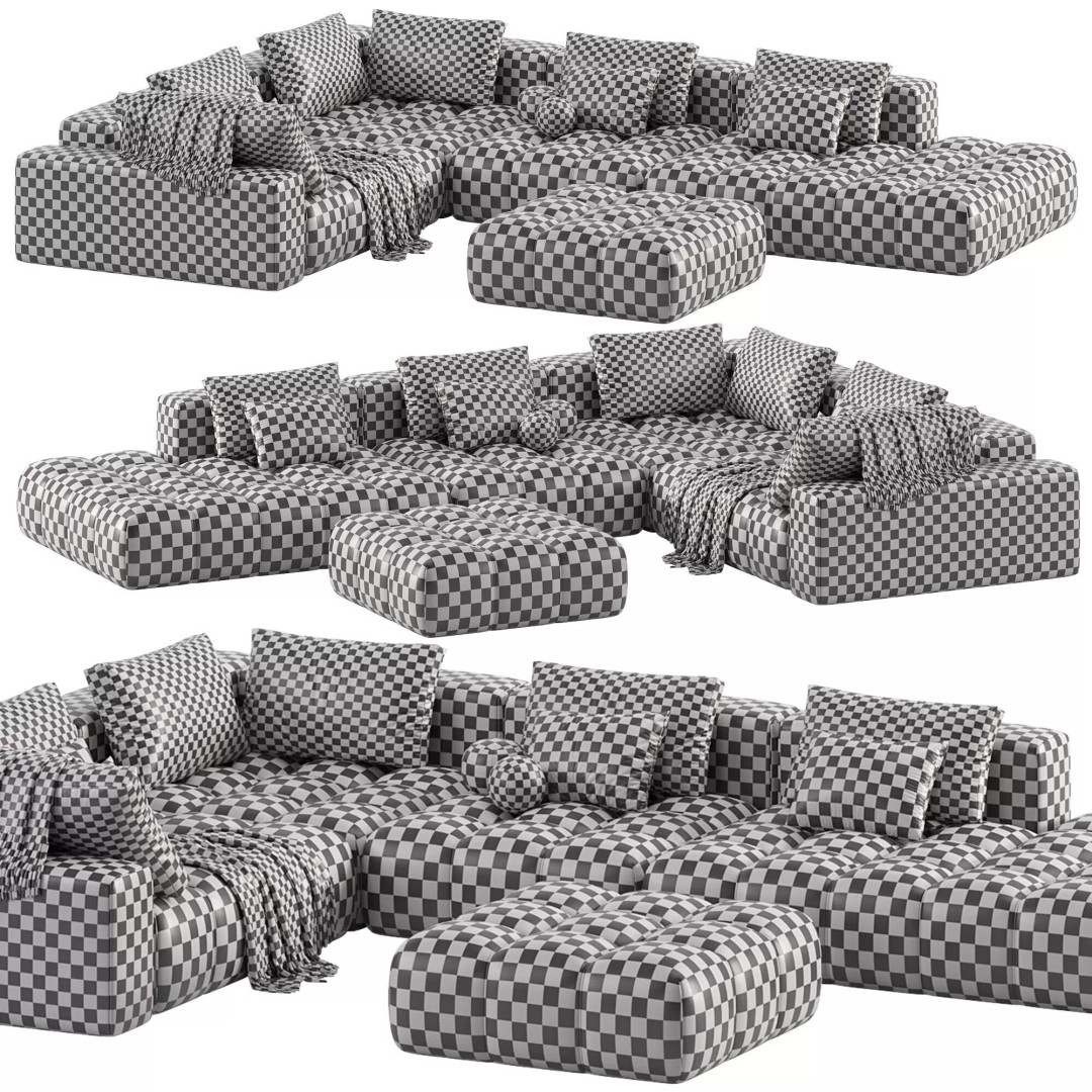 Cobrin 3 Sofa 3D Model – Modern Furniture Design, 3Ds Max, OBJ