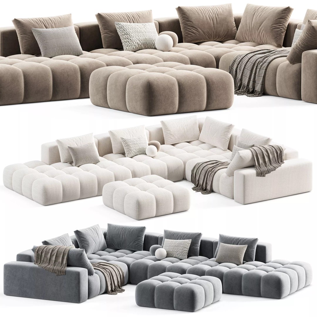 Cobrin 3 Sofa 3D Model – Modern Furniture Design, 3Ds Max, OBJ - View 4