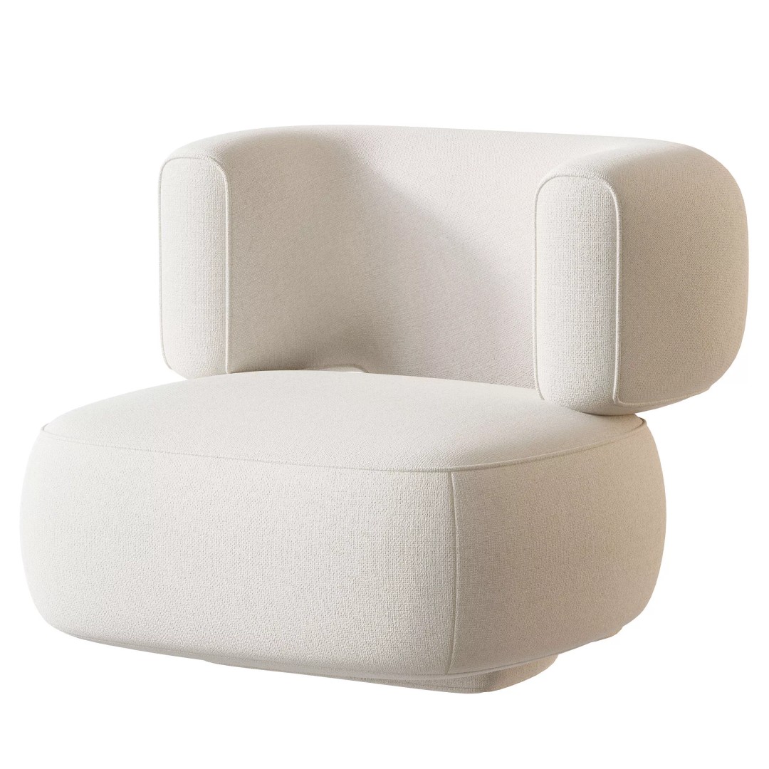 Litho Lounge Chair 3D Model – Contemporary Designer Furniture, FBX, OBJ - View 10