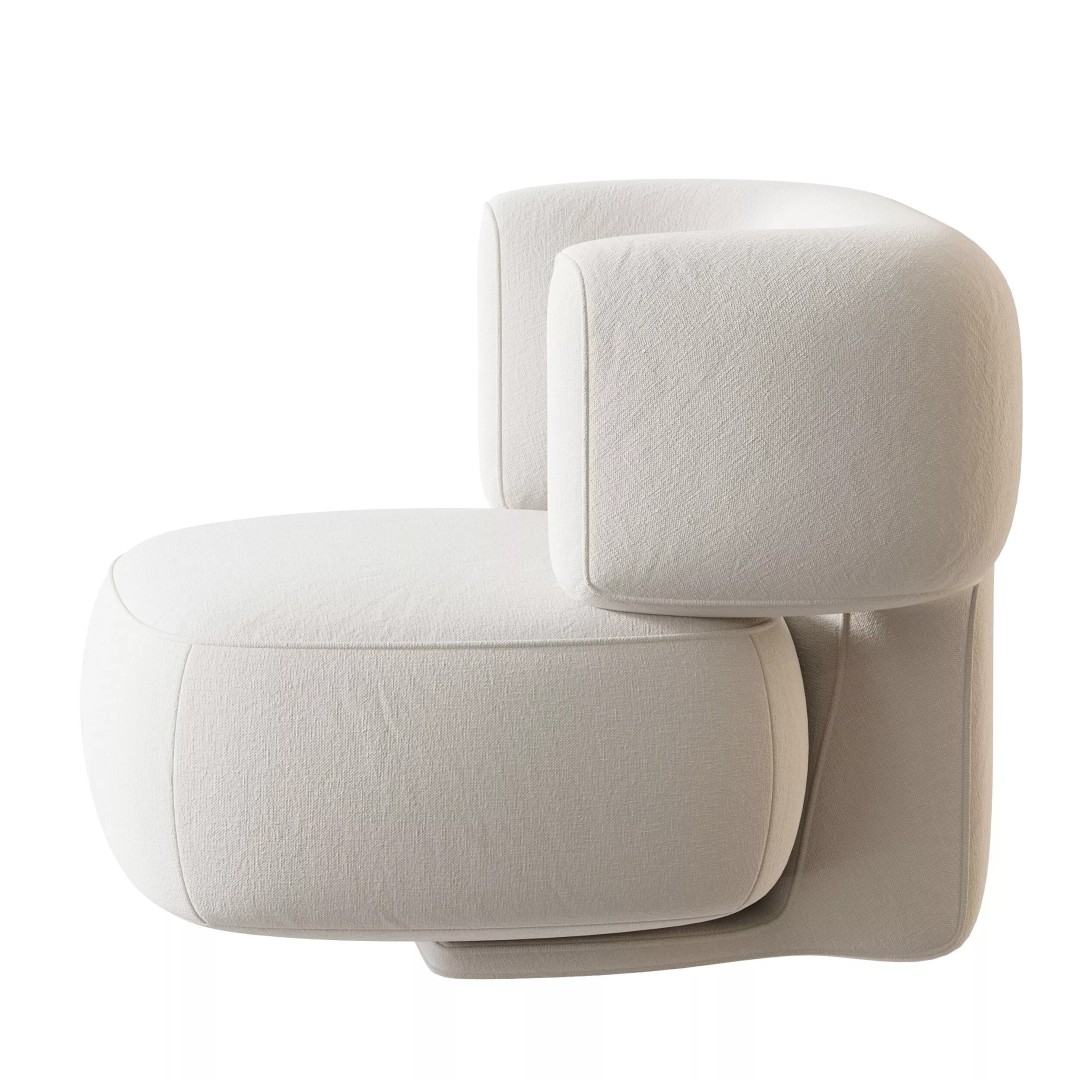 Litho Lounge Chair 3D Model – Contemporary Designer Furniture, FBX, OBJ - View 11