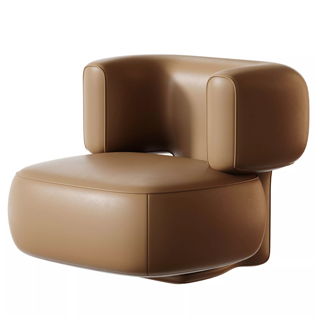 Litho Lounge Chair 3D Model – Contemporary Designer Furniture, FBX, OBJ - View 13
