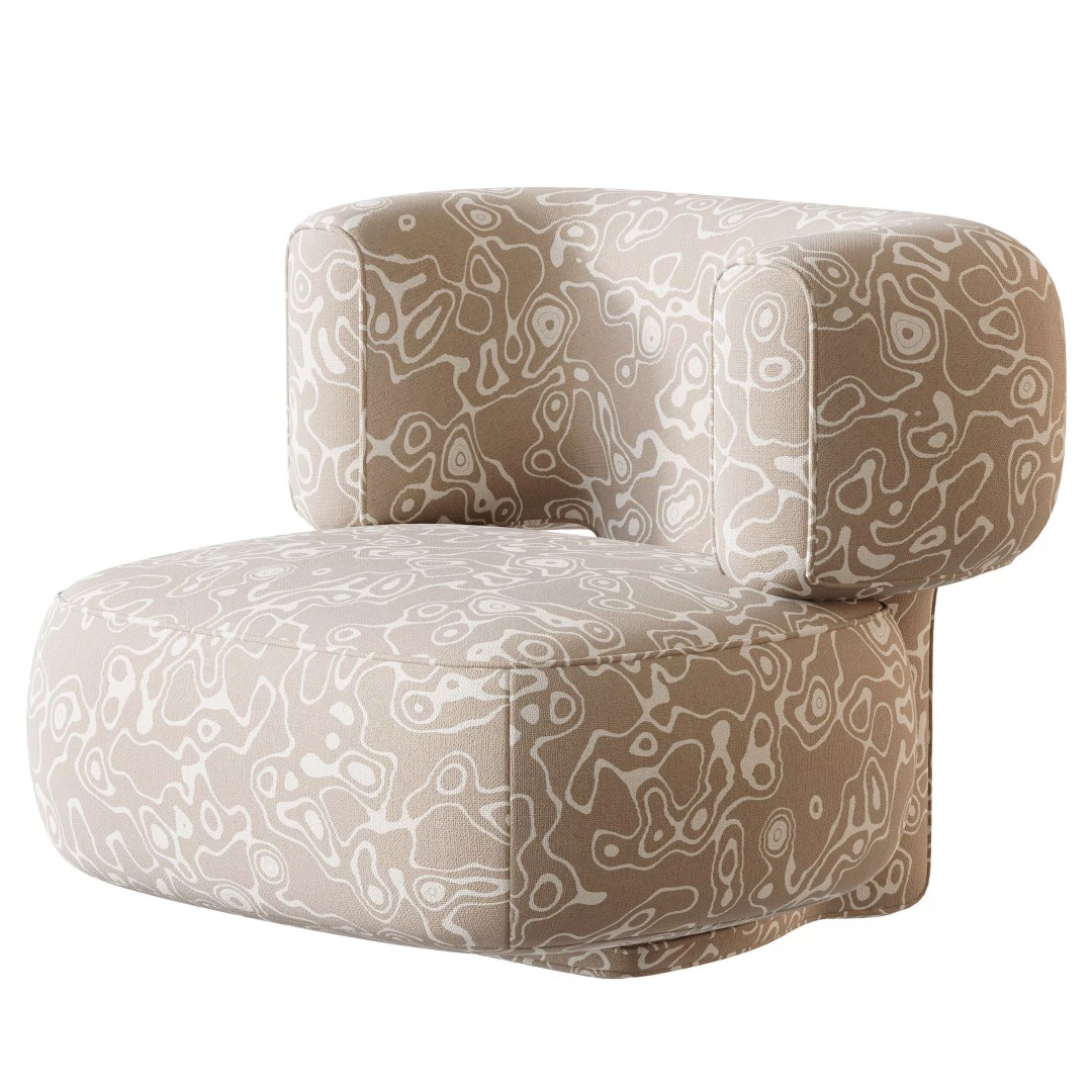 Litho Lounge Chair 3D Model – Contemporary Designer Furniture, FBX, OBJ - View 14