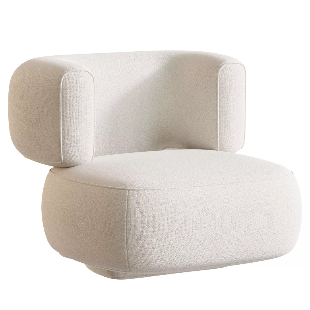 Litho Lounge Chair 3D Model – Contemporary Designer Furniture, FBX, OBJ - View 3