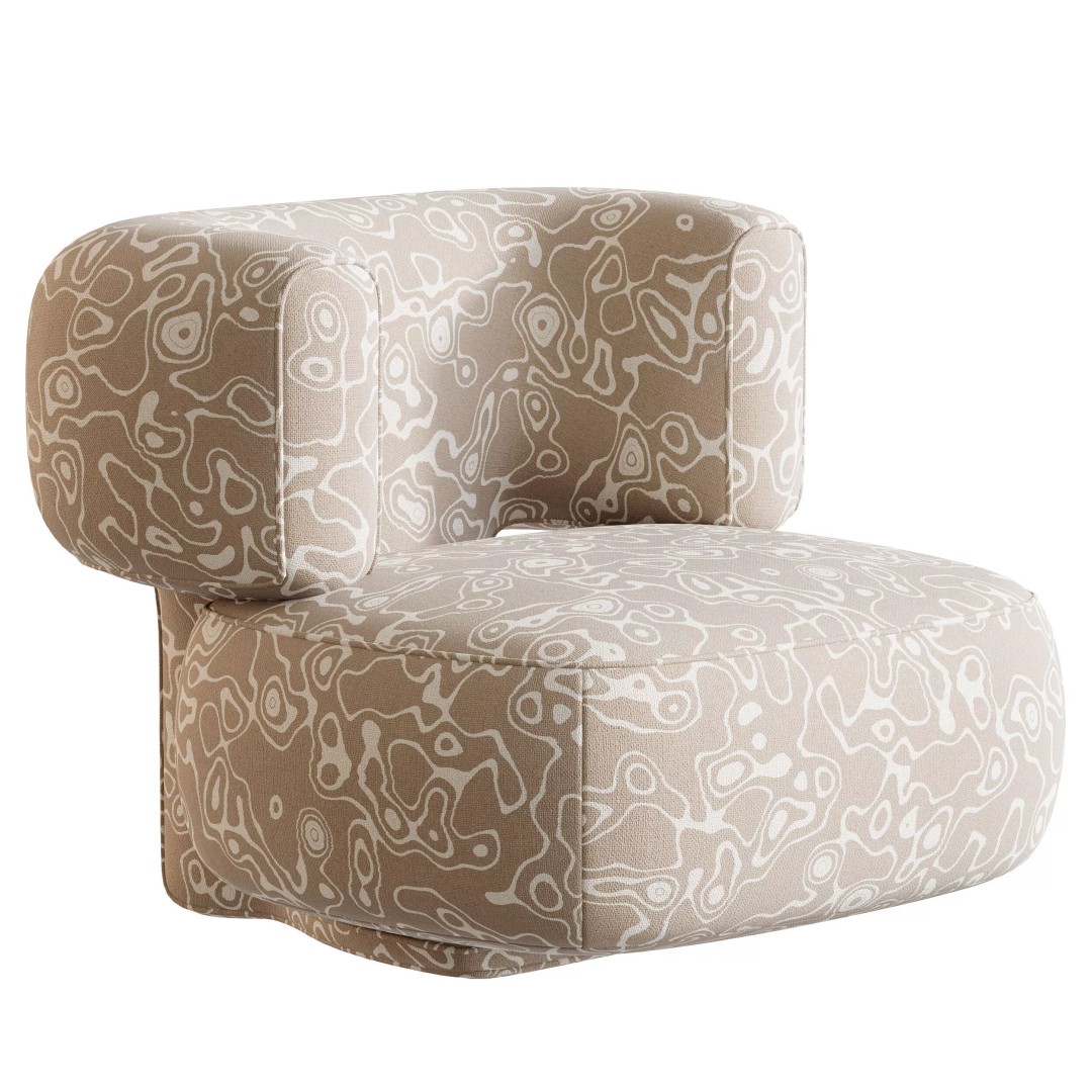 Litho Lounge Chair 3D Model – Contemporary Designer Furniture, FBX, OBJ - View 7