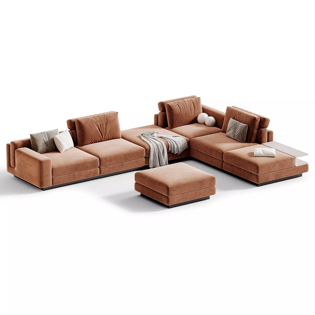 Meta Modular Sofa 3D Model – Modern Furniture Design, OBJ & 3Ds Max - View 4