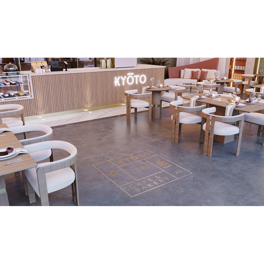 Modern Restaurant 3D Model – Elegant Interior Design, FBX & OBJ - View 6