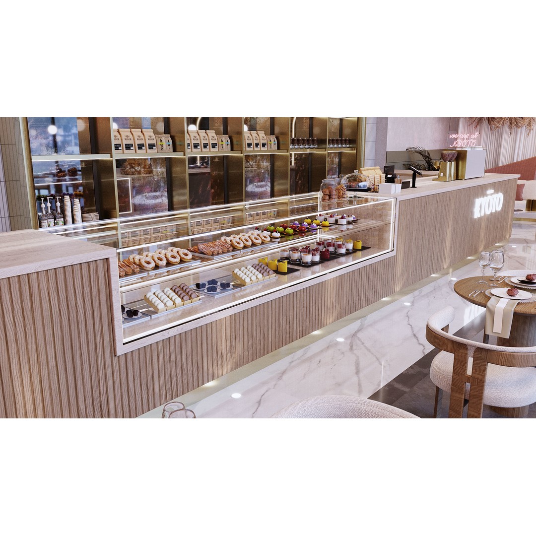 Modern Restaurant 3D Model – Elegant Interior Design, FBX & OBJ - View 8