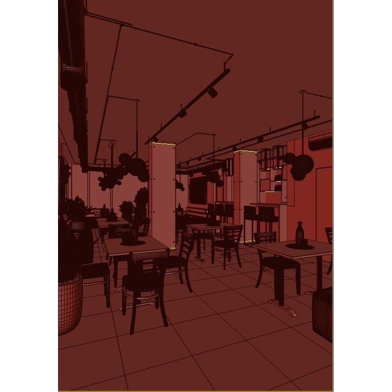 Realistic Interior Scene 3D Model – Hyperrealistic Design, FBX, OBJ - View 12