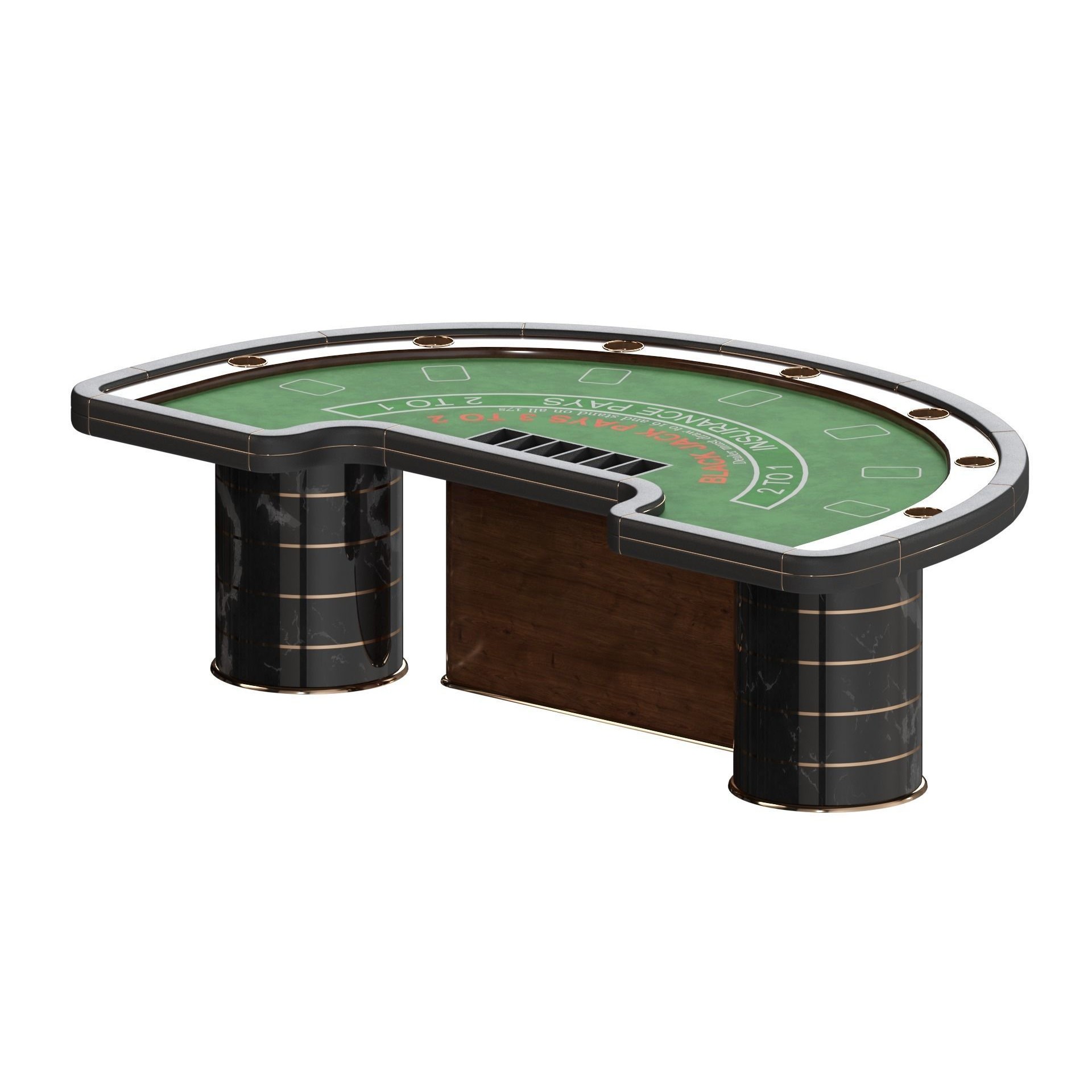 Casino Blackjack Table - Game-Ready 3D Model - View 14