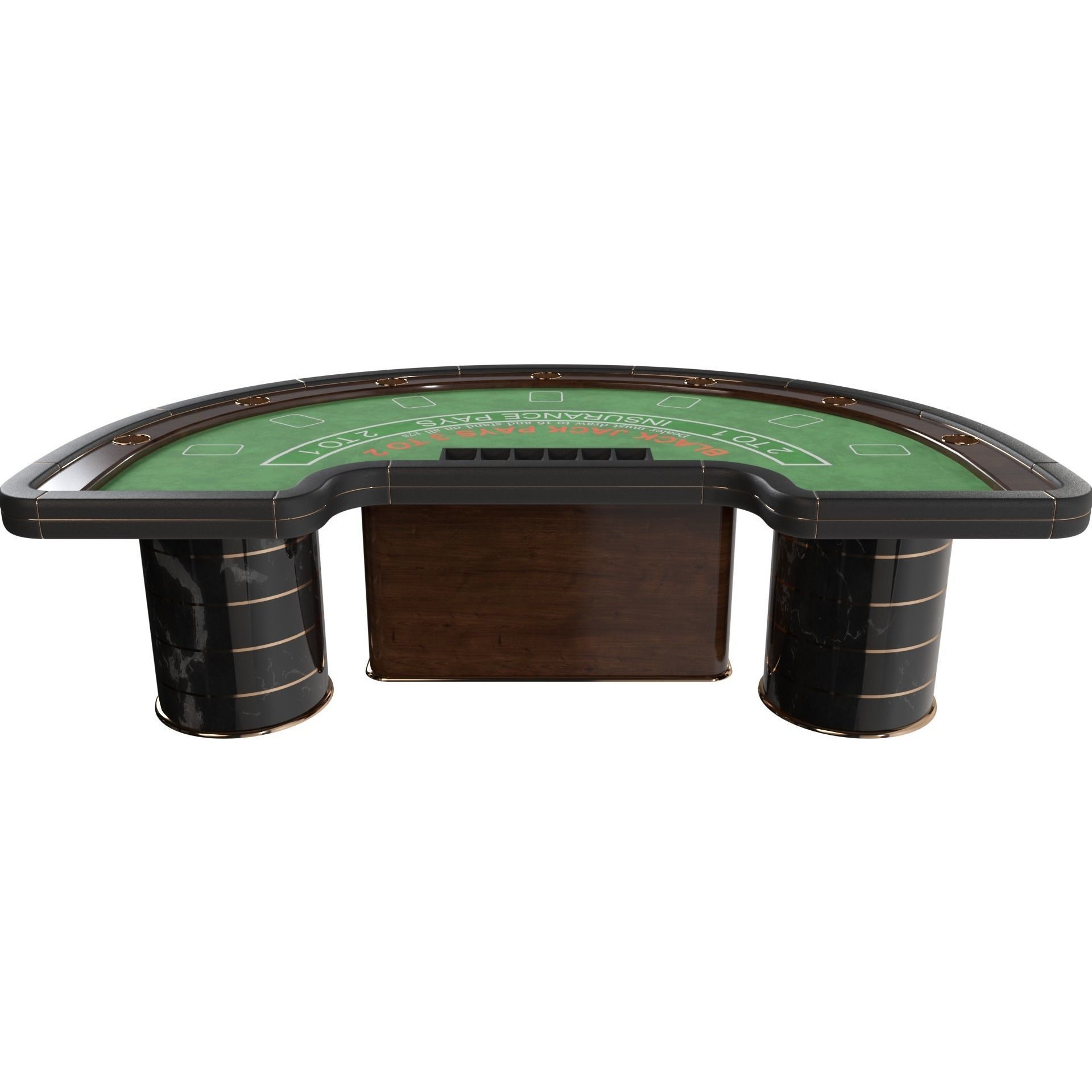 Casino Blackjack Table - Game-Ready 3D Model - View 20