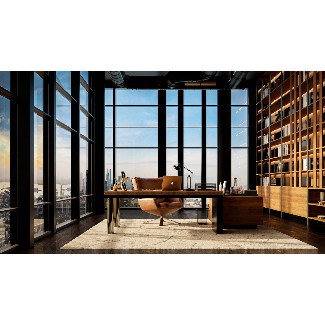 New York Apartment Office 3D Model – Modern Interior Design, FBX - View 2
