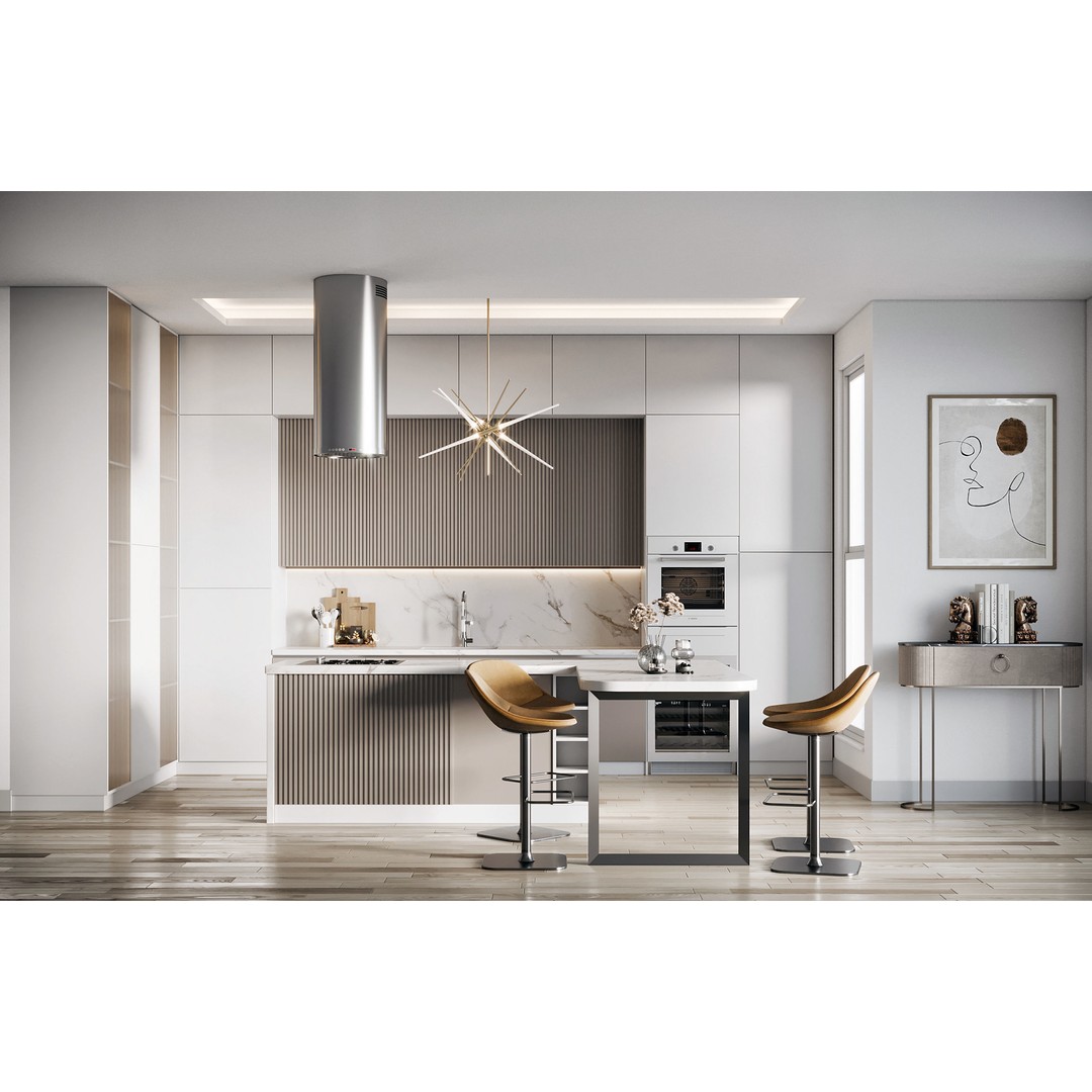 Kitchen 3D Model – Contemporary Interior Design, FBX, PBR - View 2