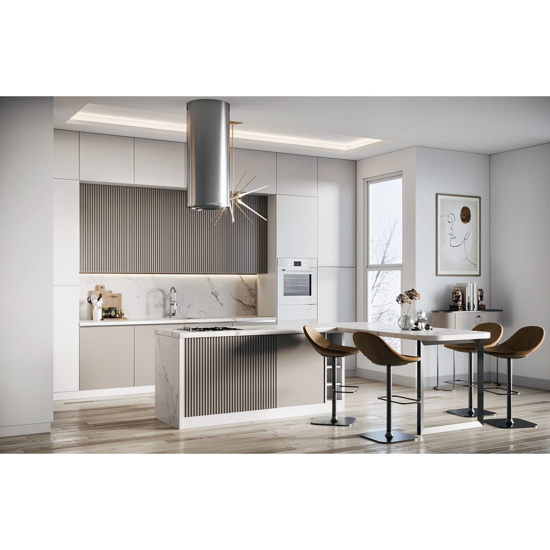 Kitchen 3D Model – Contemporary Interior Design, FBX, PBR - View 4