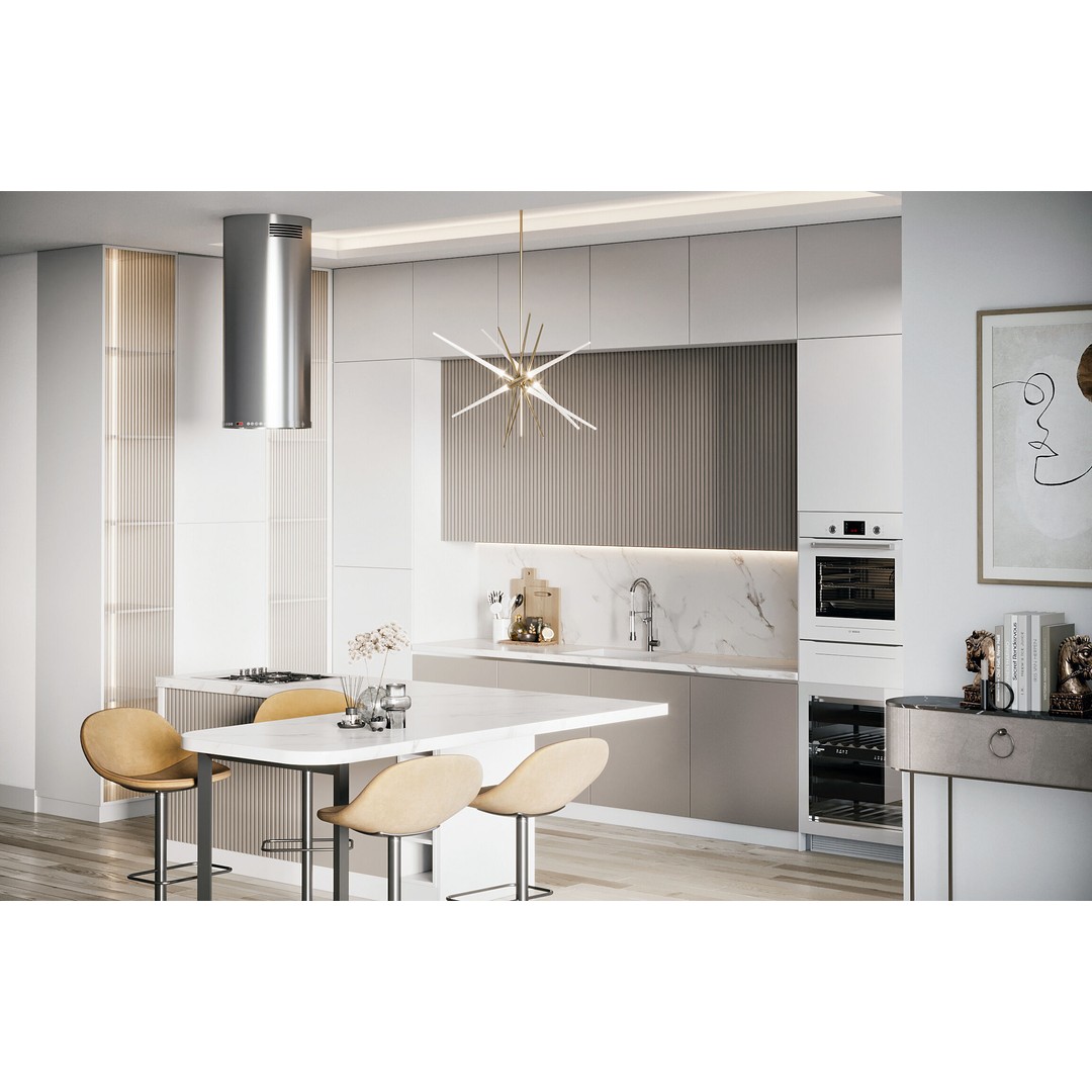 Kitchen 3D Model – Contemporary Interior Design, FBX, PBR - View 5